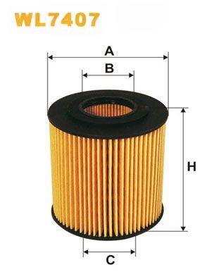 Оливний фільтр, Wix Filters WL7407