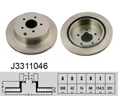 Гальмівний диск, Nipparts J3311046