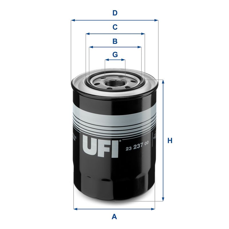 Оливний фільтр, Ufi 23.237.00