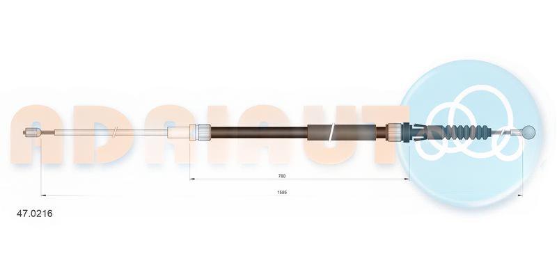 Тросовий привод, стоянкове гальмо, Adriauto 47.0216