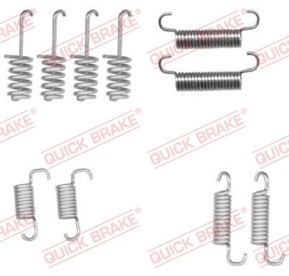 Комплект приладдя, колодка стоянкового гальма, Quick Brake 105-0004