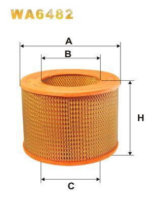 Повітряний фільтр, Wix Filters WA6482