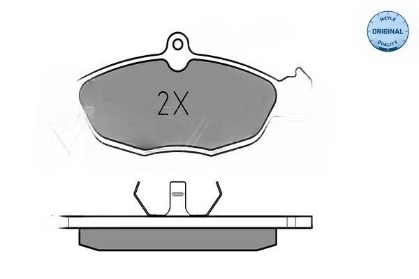 Комплект гальмівних накладок, дискове гальмо, Meyle 0252054716