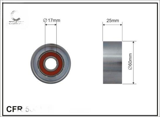 Натяжний ролик, поліклиновий ремінь, Caffaro 500172