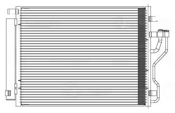 Конденсатор, система кондиціонування повітря, Luzar LRAC0825