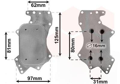 Охолоджувач оливи, моторна олива, AUDI, VW, Van Wezel 03013707