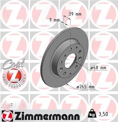 Гальмівний диск, Zimmermann 370.3055.20