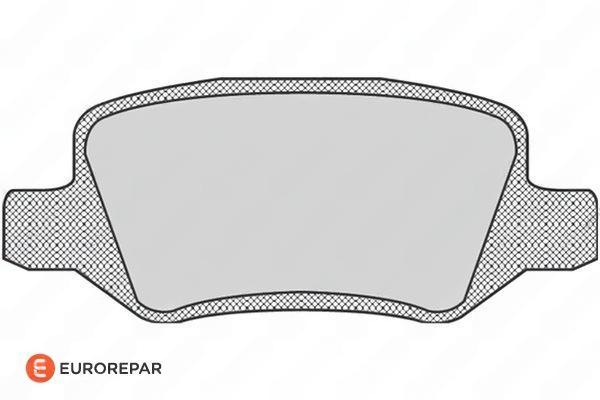 Комплект гальмівних накладок, дискове гальмо, Eurorepar 1617264380