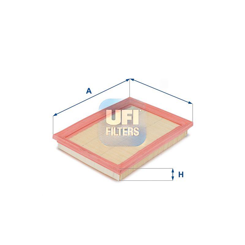Повітряний фільтр, фільтрувальний елемент, ford fiesta 6 c 02-08, fusion c 02-12, Ufi 30.168.00