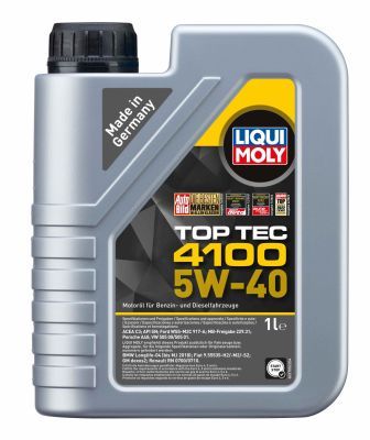 Моторна олива, 1л, TOP TEC 4100 5W-40 1Л, Liqui Moly 9510