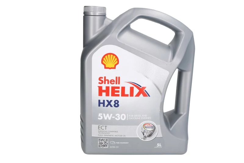 Мастило двигуна shell helix hx8 ect 5w30 5l (acea c3 vw 504.00/507.00 mb 229.31/229.51), Shell HELIXHX8ECT5W305L