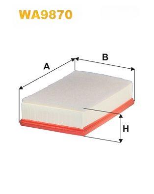 Повітряний фільтр, Wix Filters WA9870
