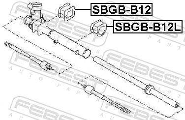 Опора, рульовий механізм, Febest SBGB-B12L