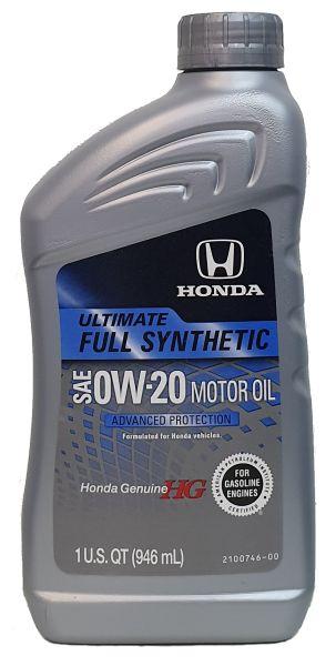 Genuie ultimate full synthetic 0w-20 sp/gf-6 1qt (946 ml)х12 (new), Honda 087989137