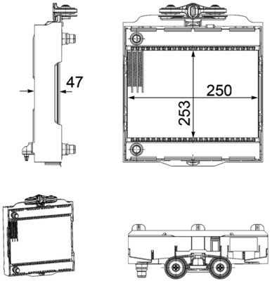 Радіатор, система охолодження двигуна, F10/F11 3.0d (Premium Line! OE), Mahle CR922000P