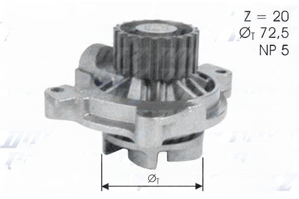 Водяний насос, Dolz A180