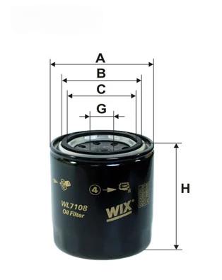 Оливний фільтр, Wix Filters WL7108