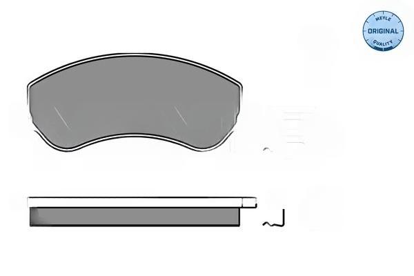 Комплект гальмівних накладок, дискове гальмо, Meyle 0252448419/W