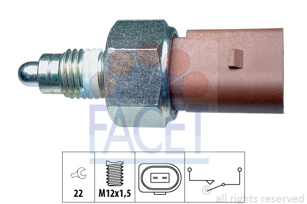 Перемикач, ліхтар заднього ходу, Facet 7.6266