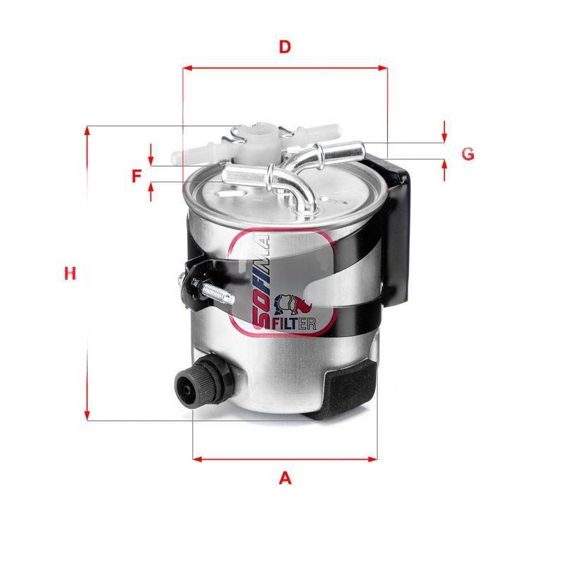 Фільтр палива, RENAULT "1,5 "05>>, Sofima S5418GC