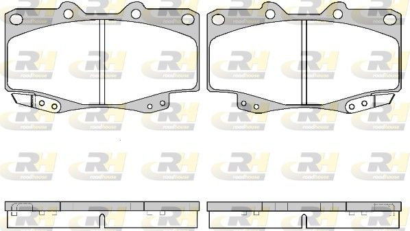 Комплект гальмівних накладок, дискове гальмо, Roadhouse 2315.22