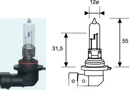 Лампа розжарювання, фара дальнього світла, Magneti Marelli 002577200000
