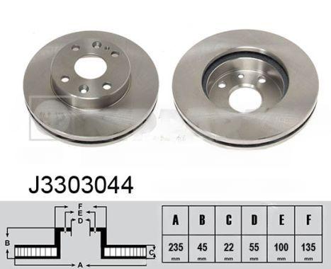 Гальмівний диск, Nipparts J3303044
