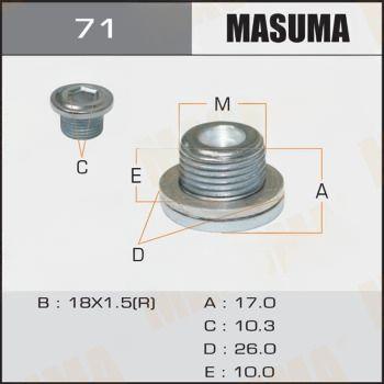 Пробка, оливний піддон, Masuma 71