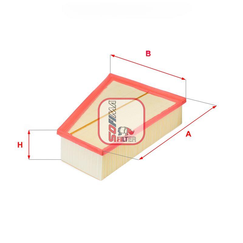 Повітряний фільтр, фільтрувальний елемент, Ford Galaxy/Mondeo/S-Max 1.6-2.0TDCi/1.6-2.3 06-, Sofima S3331A