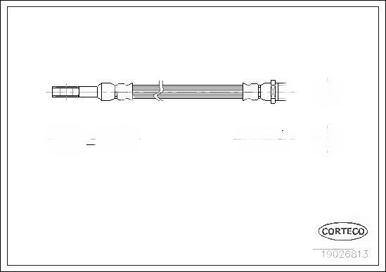 Гальмівний шланг, Corteco 19026813