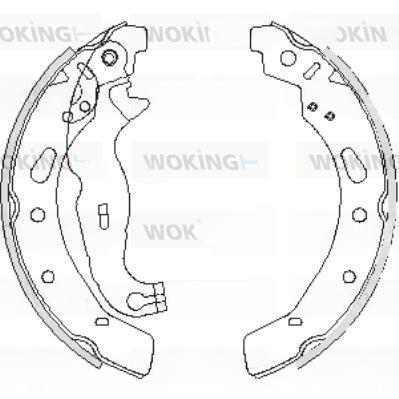 Комплект гальмівних колодок, Woking Z4242.00