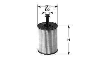 Оливний фільтр, фільтрувальний елемент, T5 03-/Caddy/Golf 04-/Passat/Jetta 05-, Clean Filters ML1704