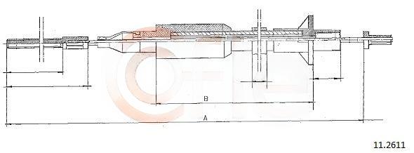 Тросовий привод, привод зчеплення, Cofle 11.2611