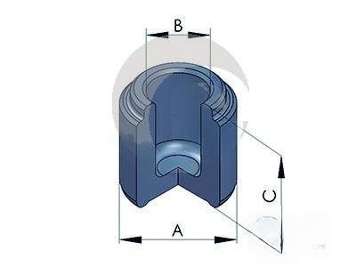 Поршень, гальмівний супорт, Ert 150272-C