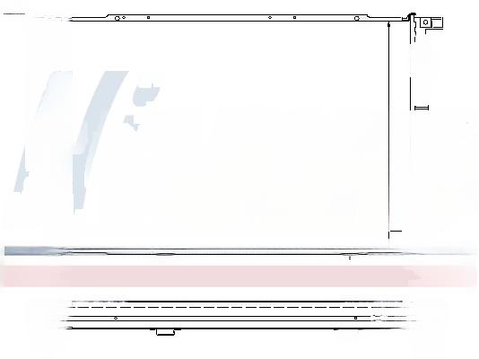 Радіатор, система охолодження двигуна, Nissens 60694A