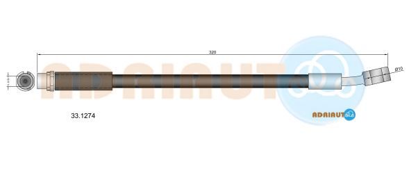 Гальмівний шланг, Adriauto 33.1274
