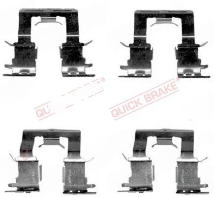 Комплект приладдя, накладка дискового гальма, Quick Brake 109-1620