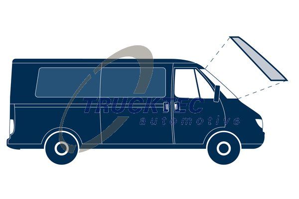 Ущільнення, лобове скло, Sprinter (901-904) - VW LT, 1995-2006, Trucktec Automotive 01.50.018