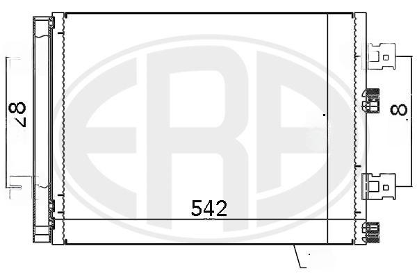 Конденсатор, система кондиціонування повітря, Era 667130