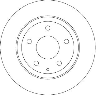 Гальмівний диск, повн., 278мм, кількість отворів 5, MAZDA 6 "R D=278mm "12>>, Trw DF8115