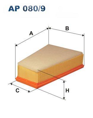 Повітряний фільтр, Filtron AP080/9