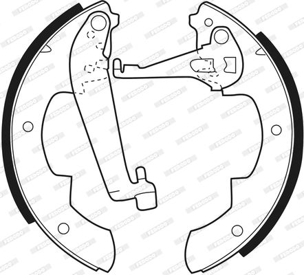 Комплект гальмівних колодок, Ferodo FSB178
