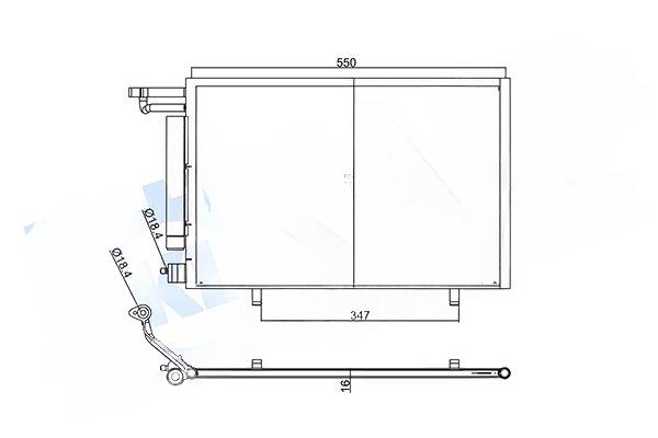 Конденсатор, система кондиціонування повітря, Kale Oto Radyatör 357775