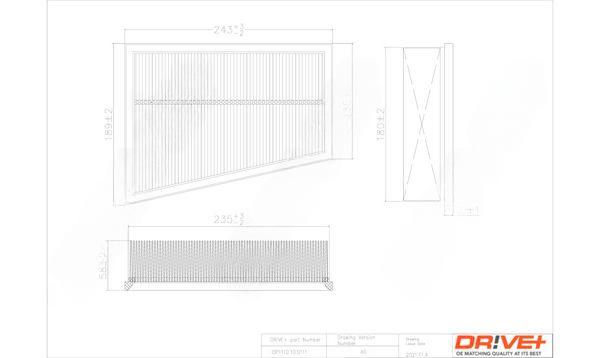 Повітряний фільтр, Dr!Ve+ DP1110.10.0111