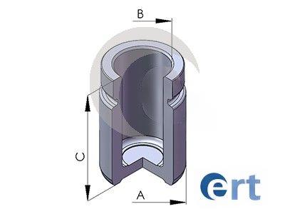 Поршень, гальмівний супорт, Ert 150286-C