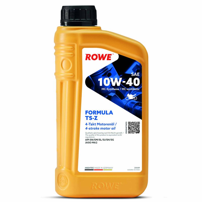 Моторна олива, 1л, FORMULA TS-Z (1L) (JASO MA2/API SN/SM/SL/SJ/SH/SG), Rowe 20049-0010-99