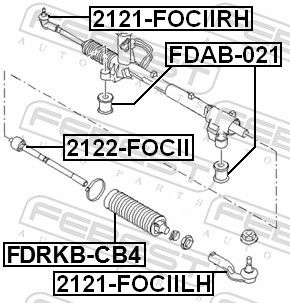 Наконечник, поперечна кермова тяга, Febest 2121-FOCIIRH