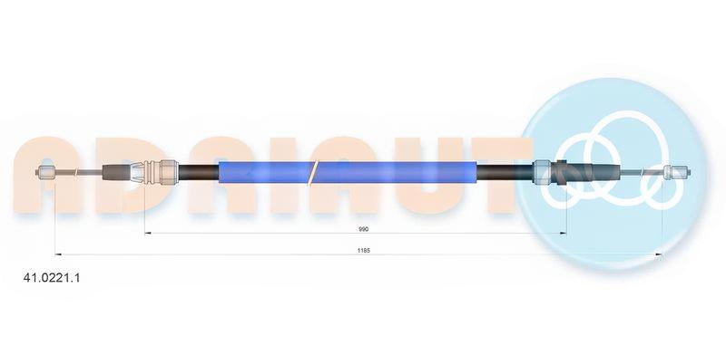Тросовий привод, стоянкове гальмо, Adriauto 41.0221.1
