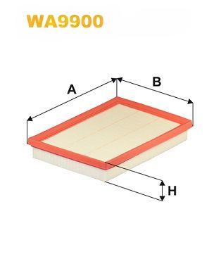 Повітряний фільтр, фільтрувальний елемент, Wix Filters WA9900