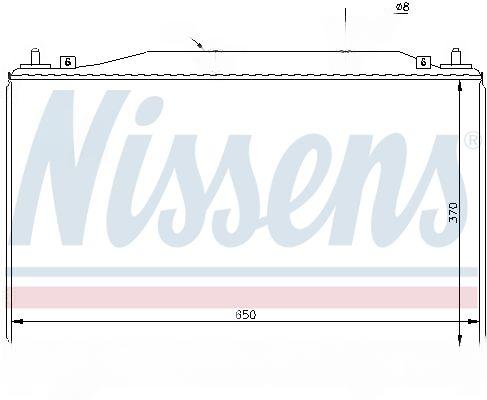 Радіатор, система охолодження двигуна, Nissens 67503